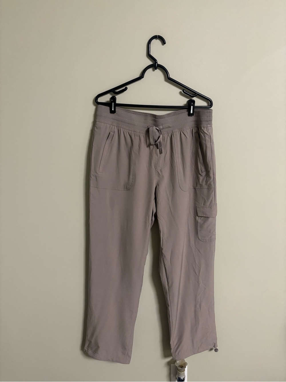 Eddie Bauer Fleece Lined Cargo Pants Size Large Active Outdoor Camping Hiking